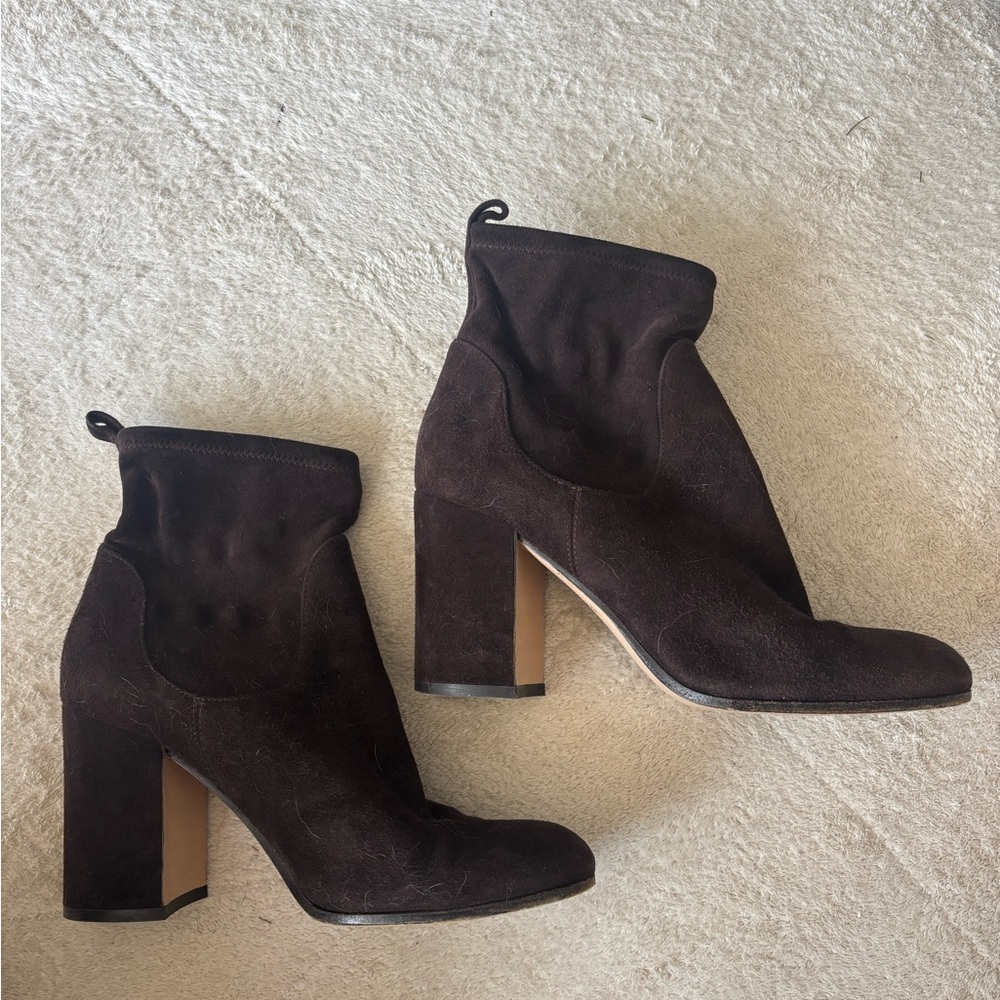 Gianvito Rossi Dark Brown Heeled Boots